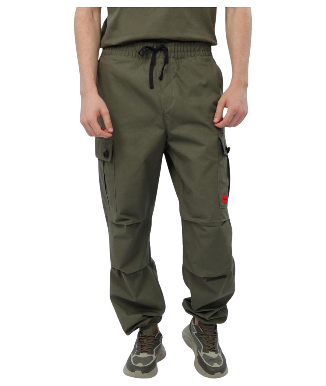 HUGO Хаки повседневные брюки, фото 1