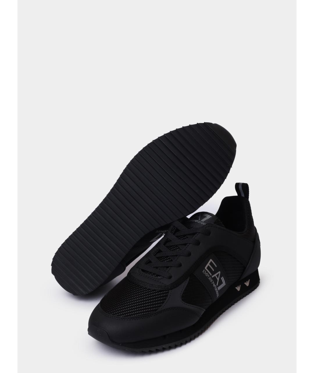 EA7 Черные высокие кроссовки / кеды, фото 4