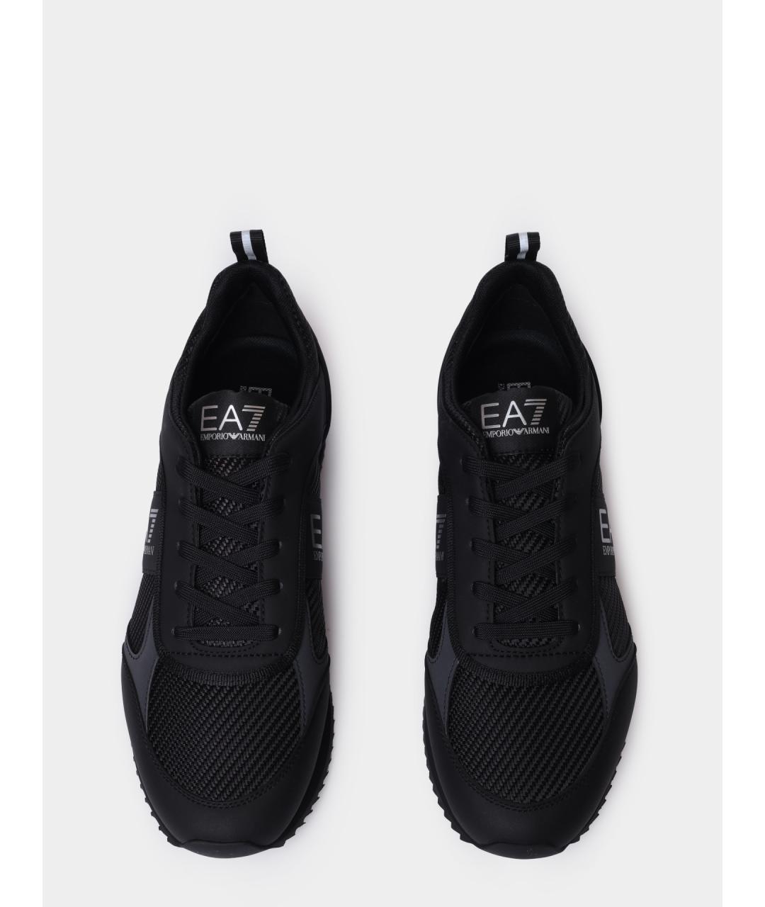 EA7 Черные высокие кроссовки / кеды, фото 3