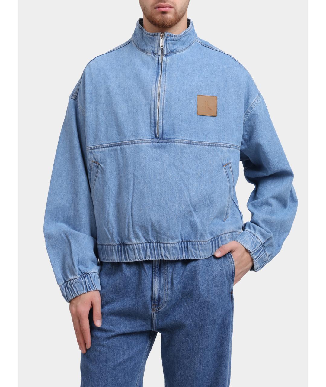 CALVIN KLEIN Голубая деним куртка, фото 6