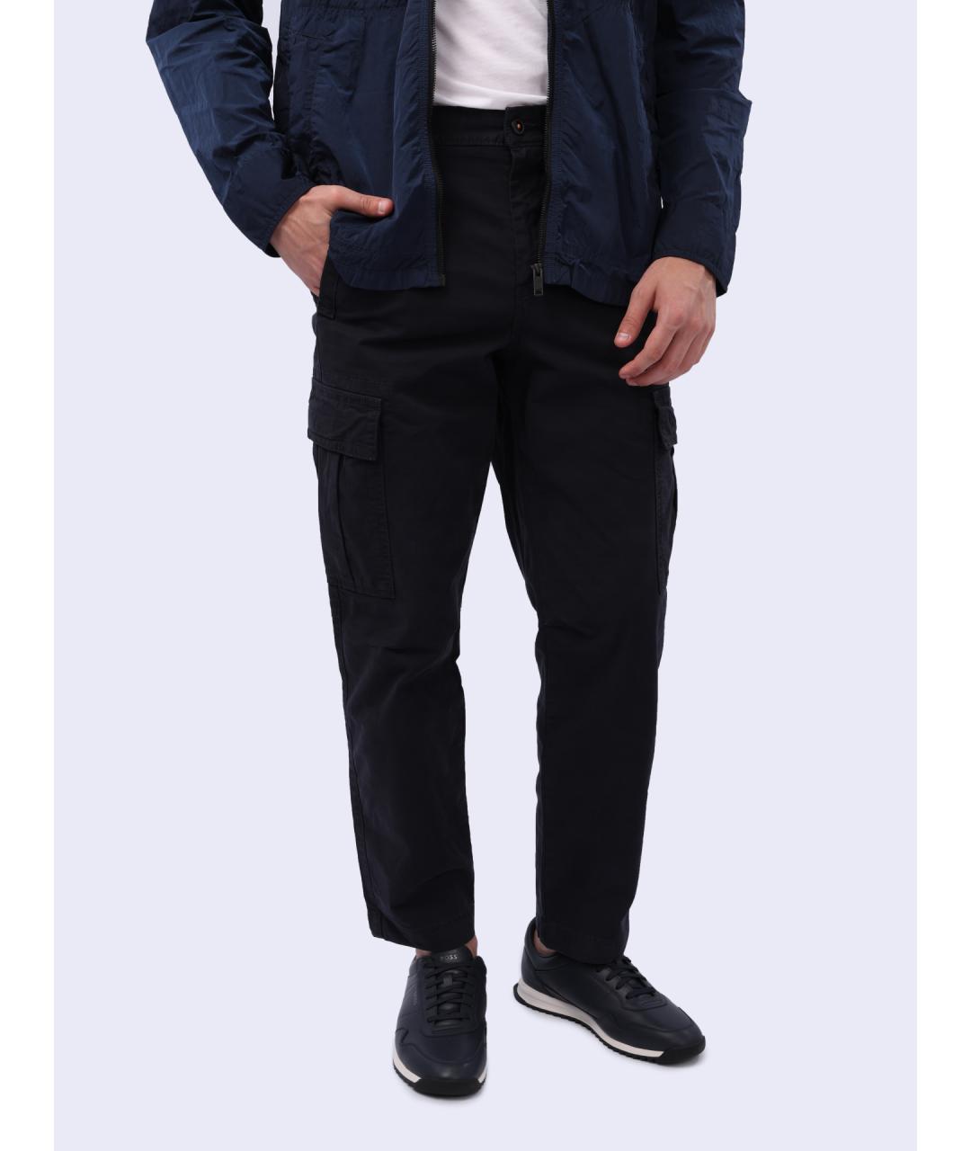 HUGO BOSS Темно-синие повседневные брюки, фото 6