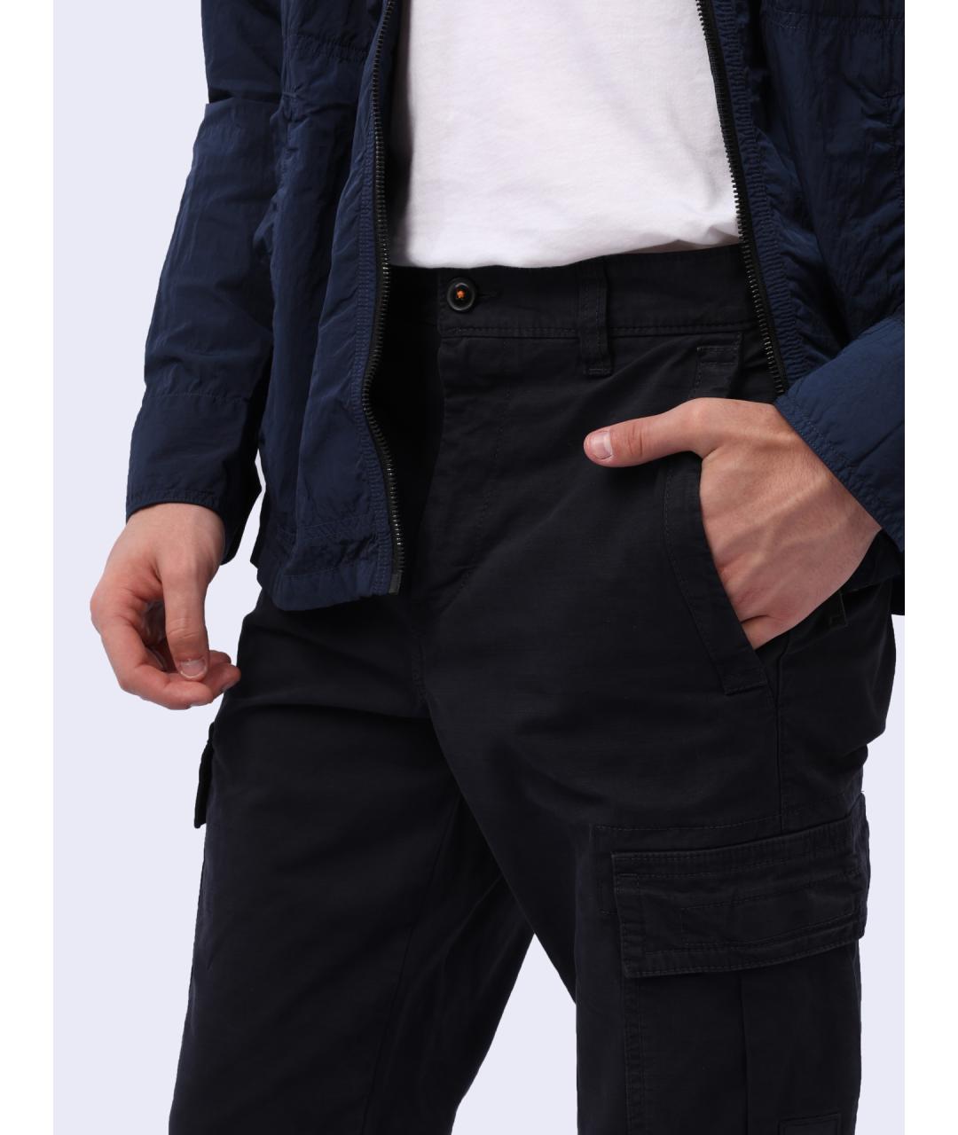 HUGO BOSS Темно-синие повседневные брюки, фото 3