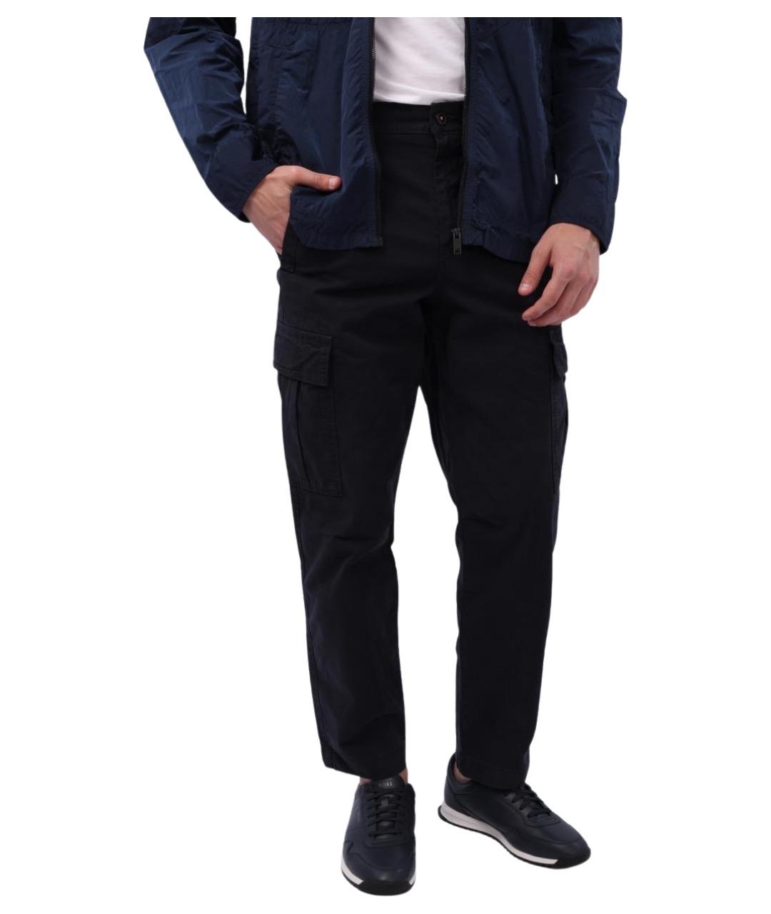 HUGO BOSS Темно-синие повседневные брюки, фото 1