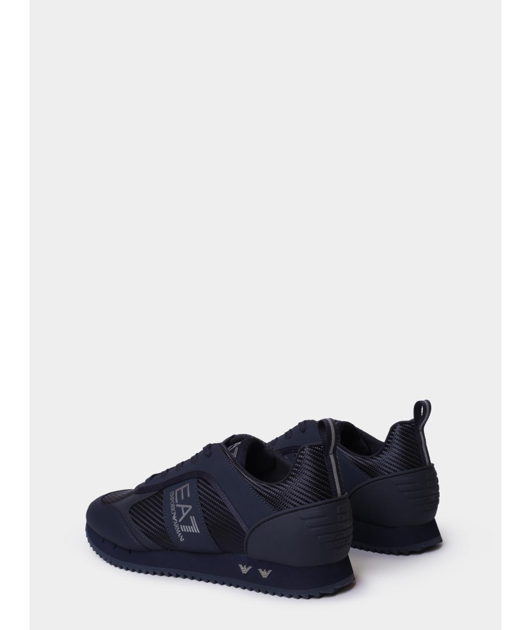 EA7 Темно-синие низкие кроссовки / кеды, фото 5