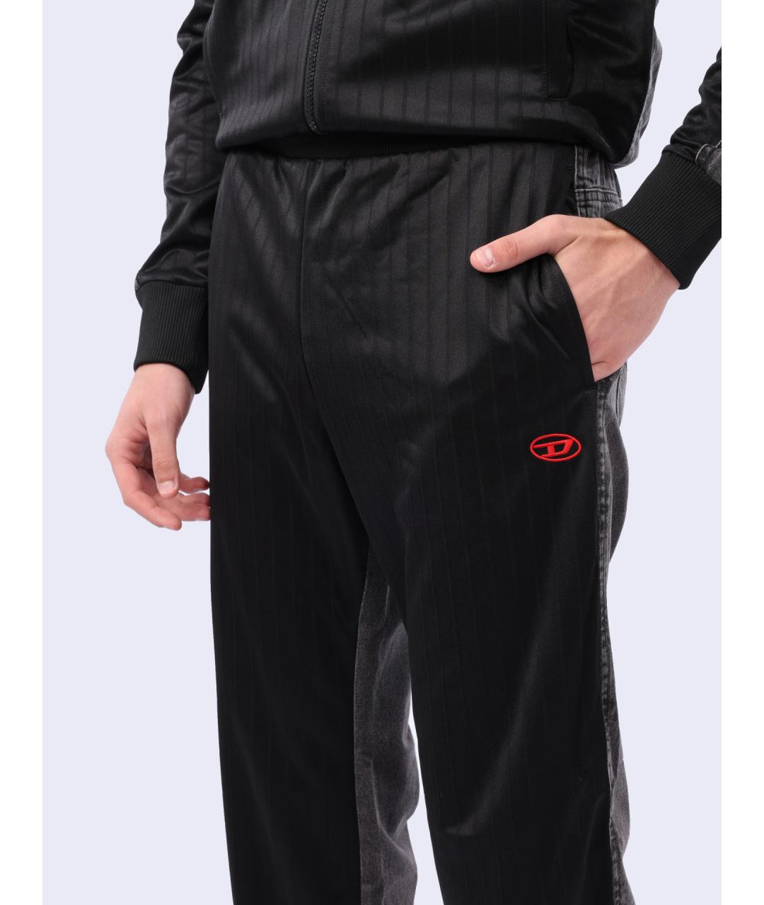 DIESEL Черные повседневные брюки, фото 4