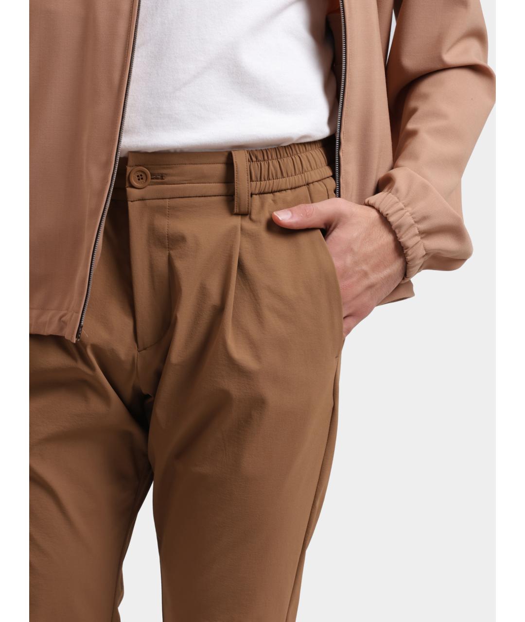 HERNO Коричневые повседневные брюки, фото 4