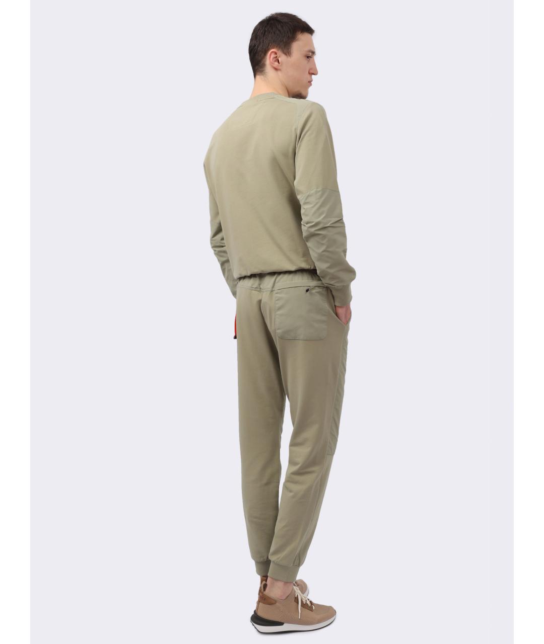 PARAJUMPERS Зеленые хлопковые повседневные брюки, фото 6
