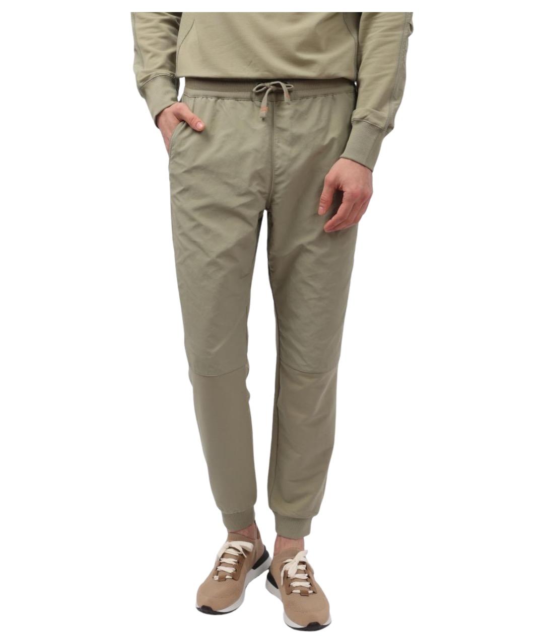 PARAJUMPERS Зеленые хлопковые повседневные брюки, фото 1