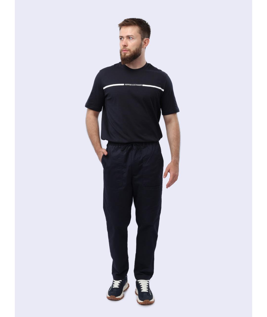 ARMANI EXCHANGE Синие повседневные брюки, фото 2