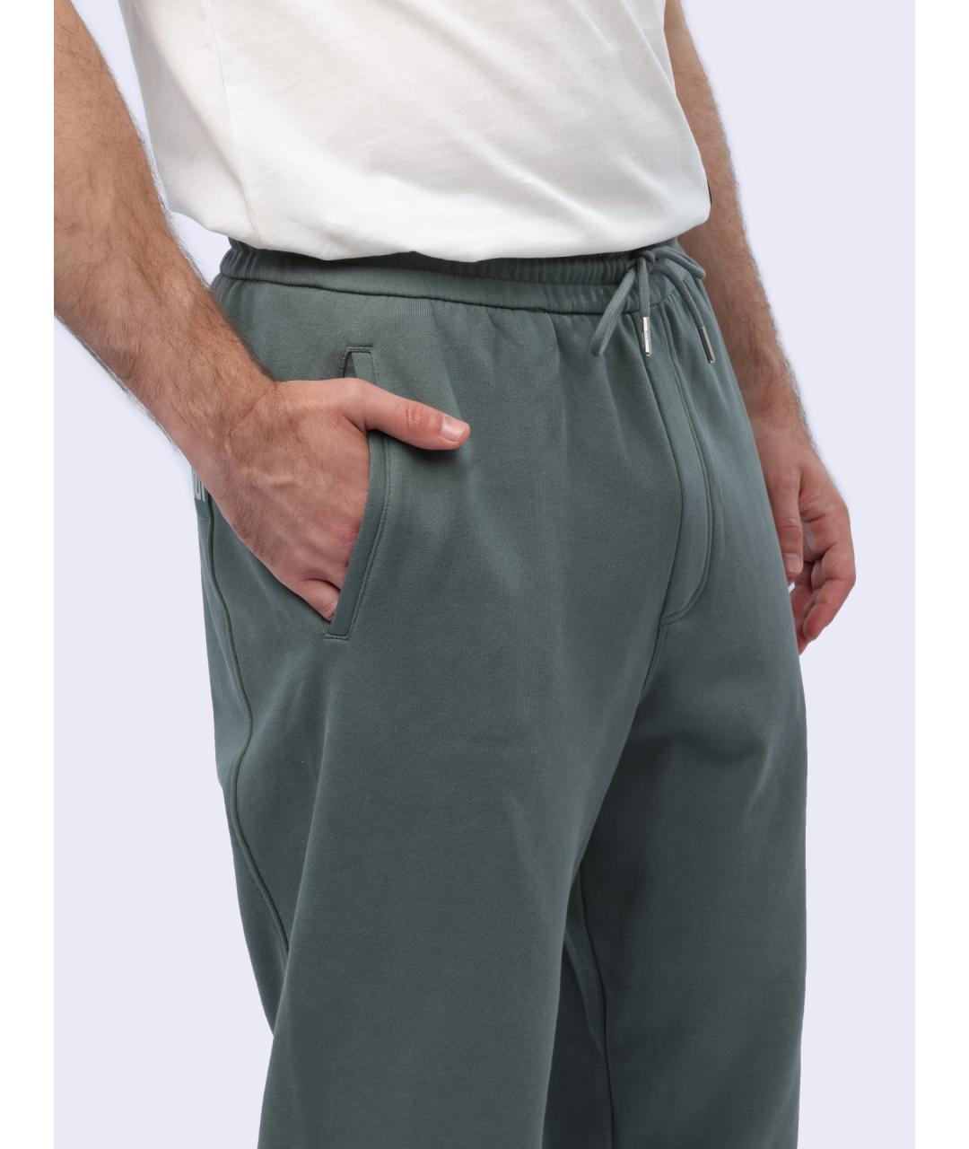 ARMANI EXCHANGE Зеленые хлопковые повседневные брюки, фото 5