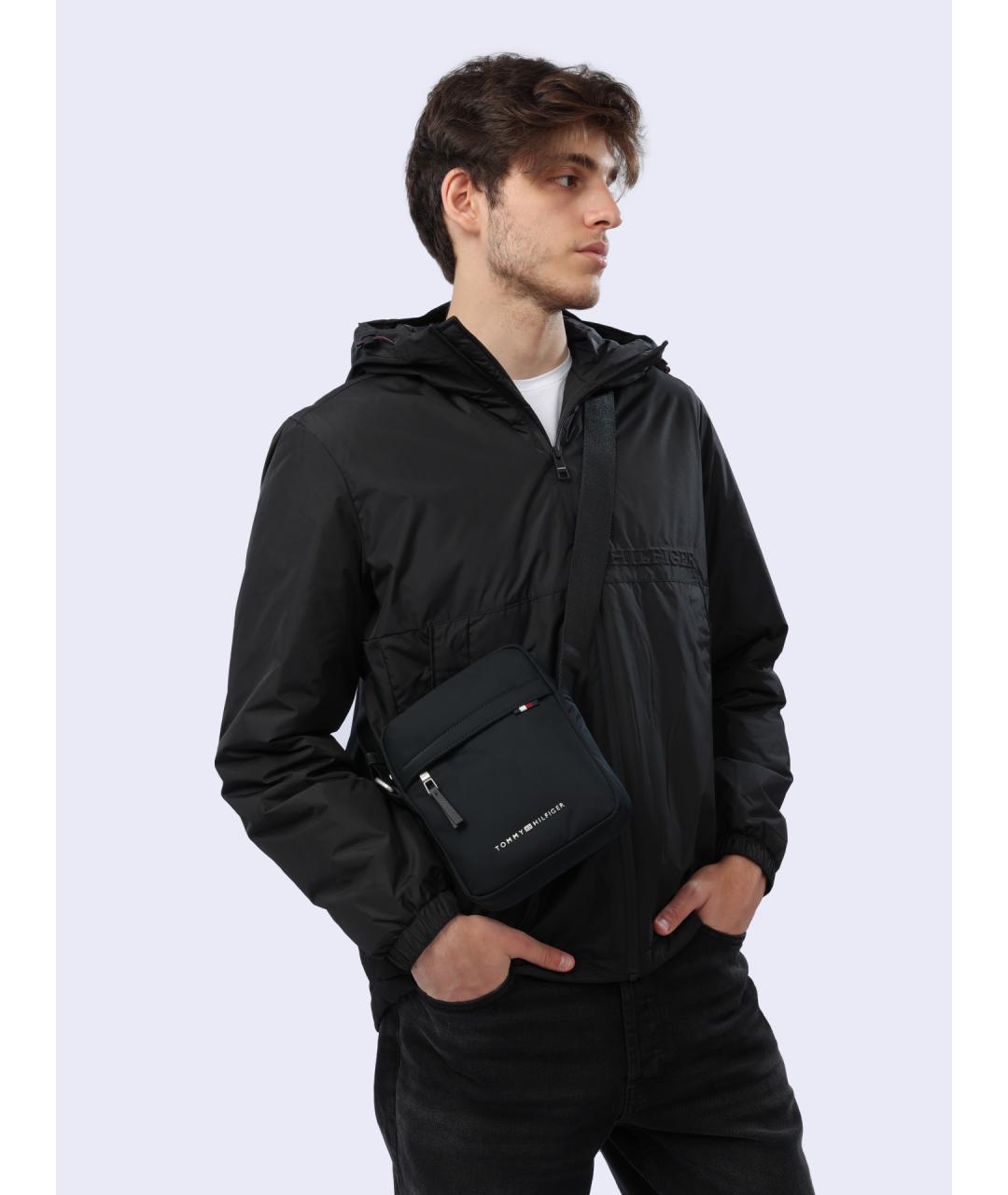 TOMMY HILFIGER Черная сумка на плечо, фото 2