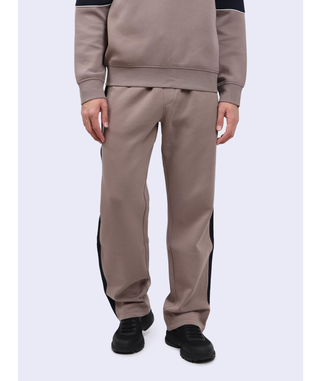 ARMANI EXCHANGE Коричневые хлопковые повседневные брюки, фото 6