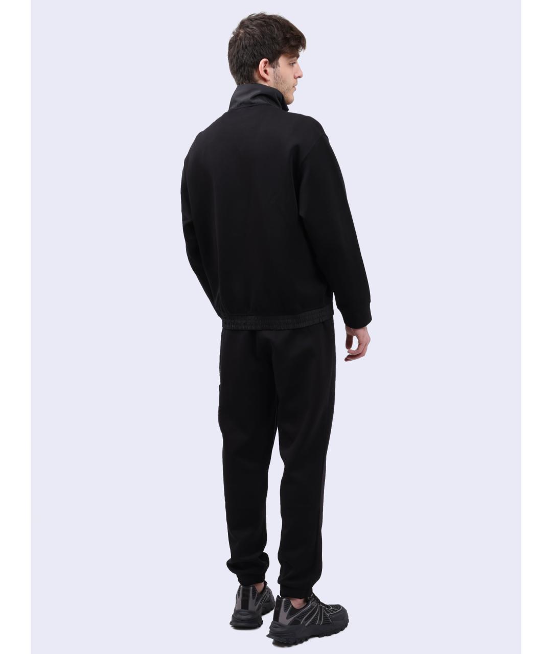 ARMANI EXCHANGE Черные хлопковые повседневные брюки, фото 5