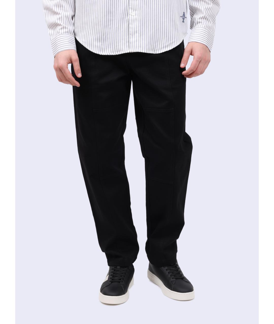 ARMANI EXCHANGE Черные повседневные брюки, фото 2