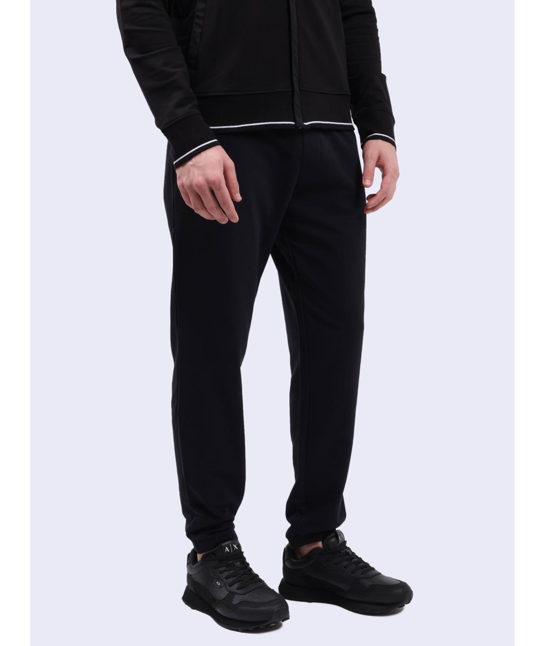 ARMANI EXCHANGE Темно-синие хлопковые повседневные брюки, фото 3