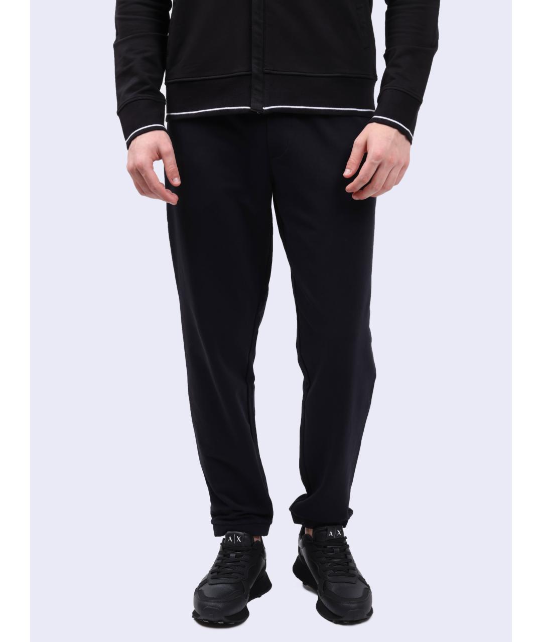 ARMANI EXCHANGE Темно-синие хлопковые повседневные брюки, фото 6