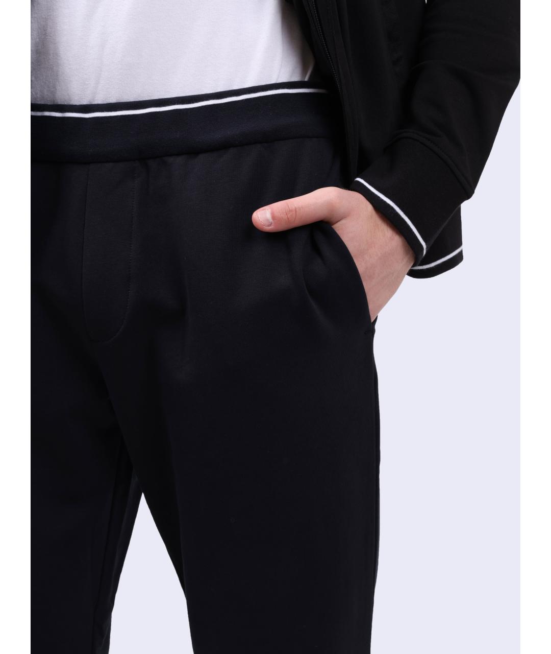 ARMANI EXCHANGE Темно-синие хлопковые повседневные брюки, фото 4