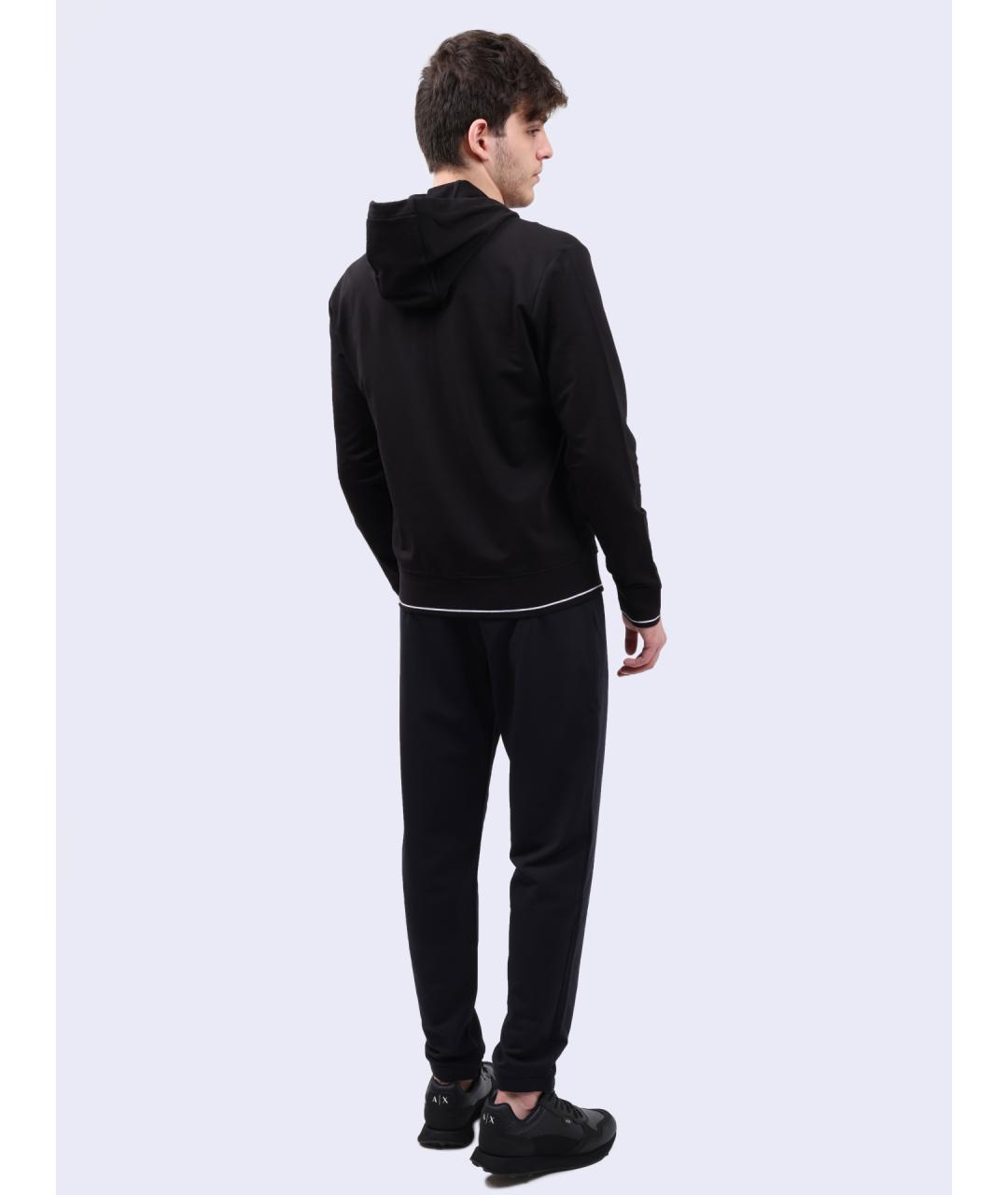 ARMANI EXCHANGE Темно-синие хлопковые повседневные брюки, фото 5