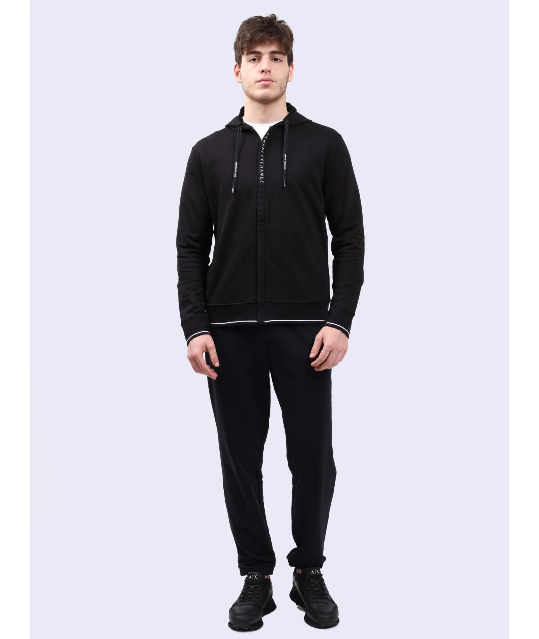 ARMANI EXCHANGE Темно-синие хлопковые повседневные брюки, фото 2