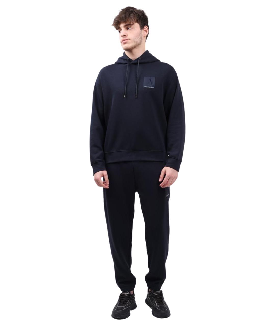 ARMANI EXCHANGE Темно-синие повседневные брюки, фото 1