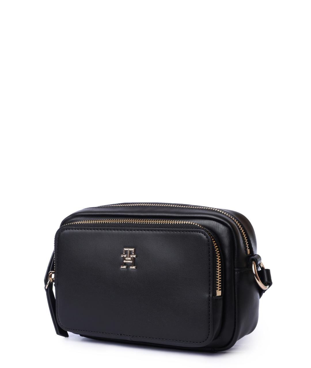 TOMMY HILFIGER Черная сумка через плечо из искусственной кожи, фото 2