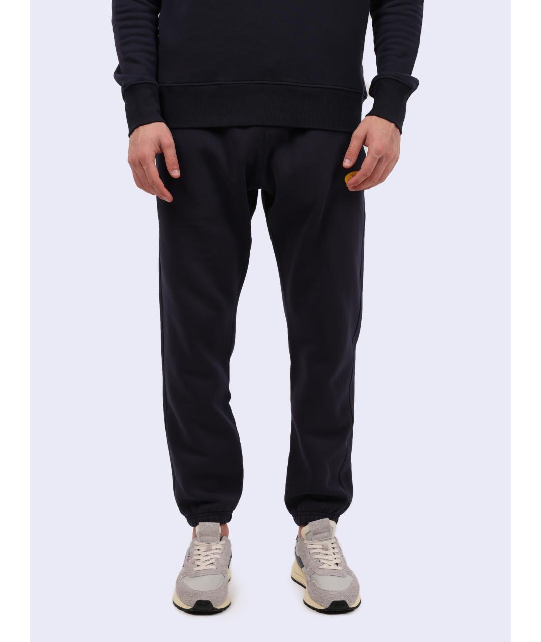 AUTRY Темно-синие хлопковые повседневные брюки, фото 2