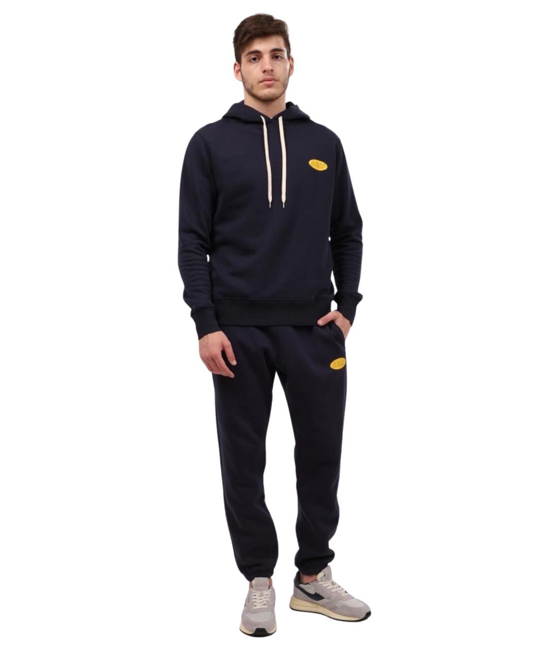 AUTRY Темно-синие хлопковые повседневные брюки, фото 1