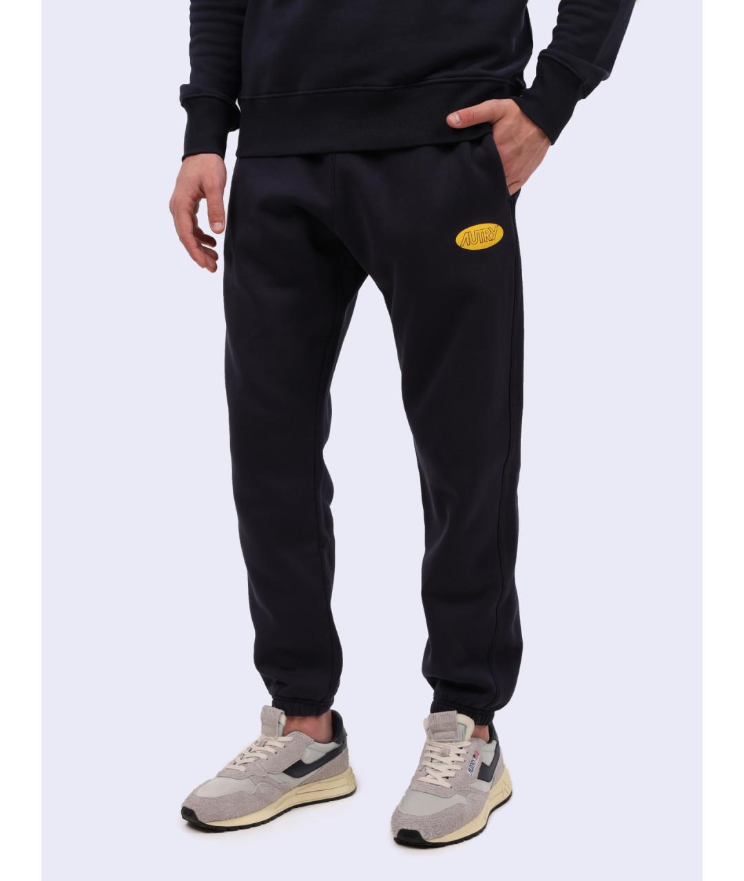 AUTRY Темно-синие хлопковые повседневные брюки, фото 3