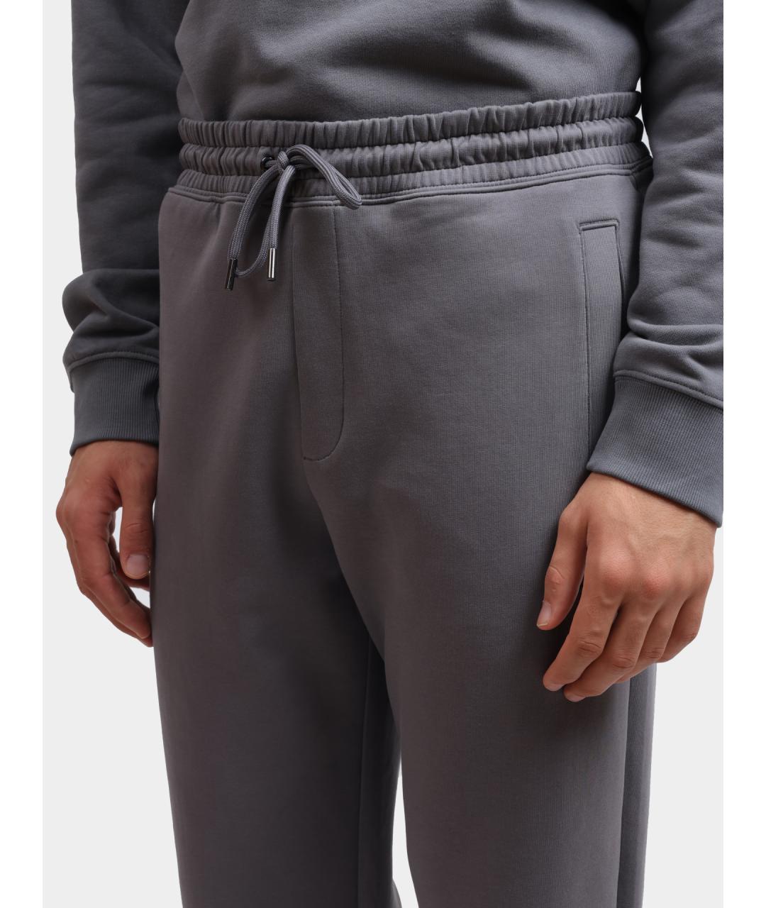 HUGO Серые хлопковые повседневные брюки, фото 4