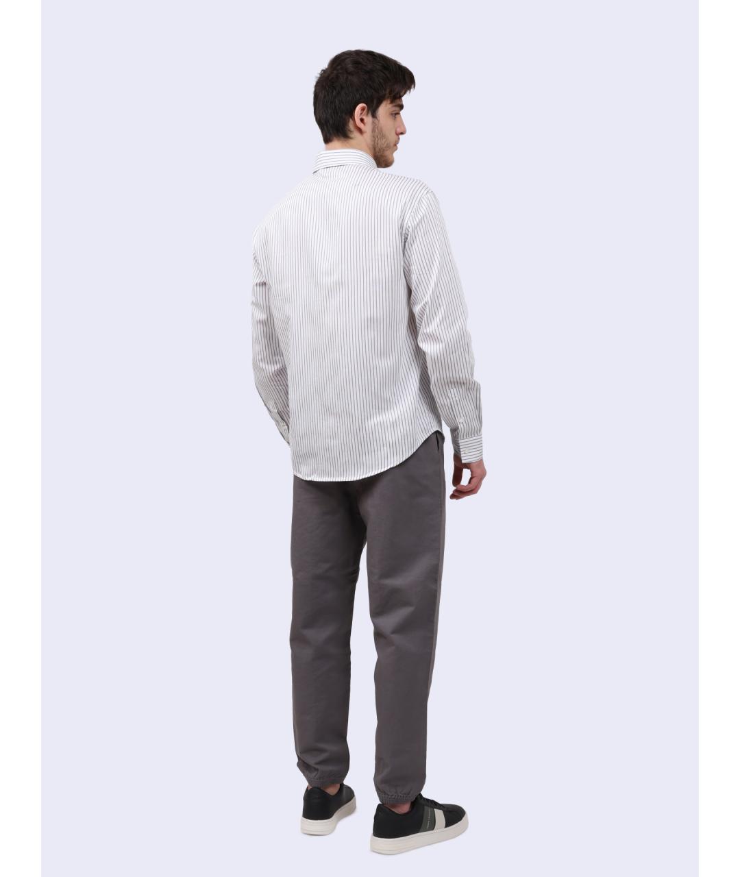 ARMANI EXCHANGE Серые хлопковые повседневные брюки, фото 5