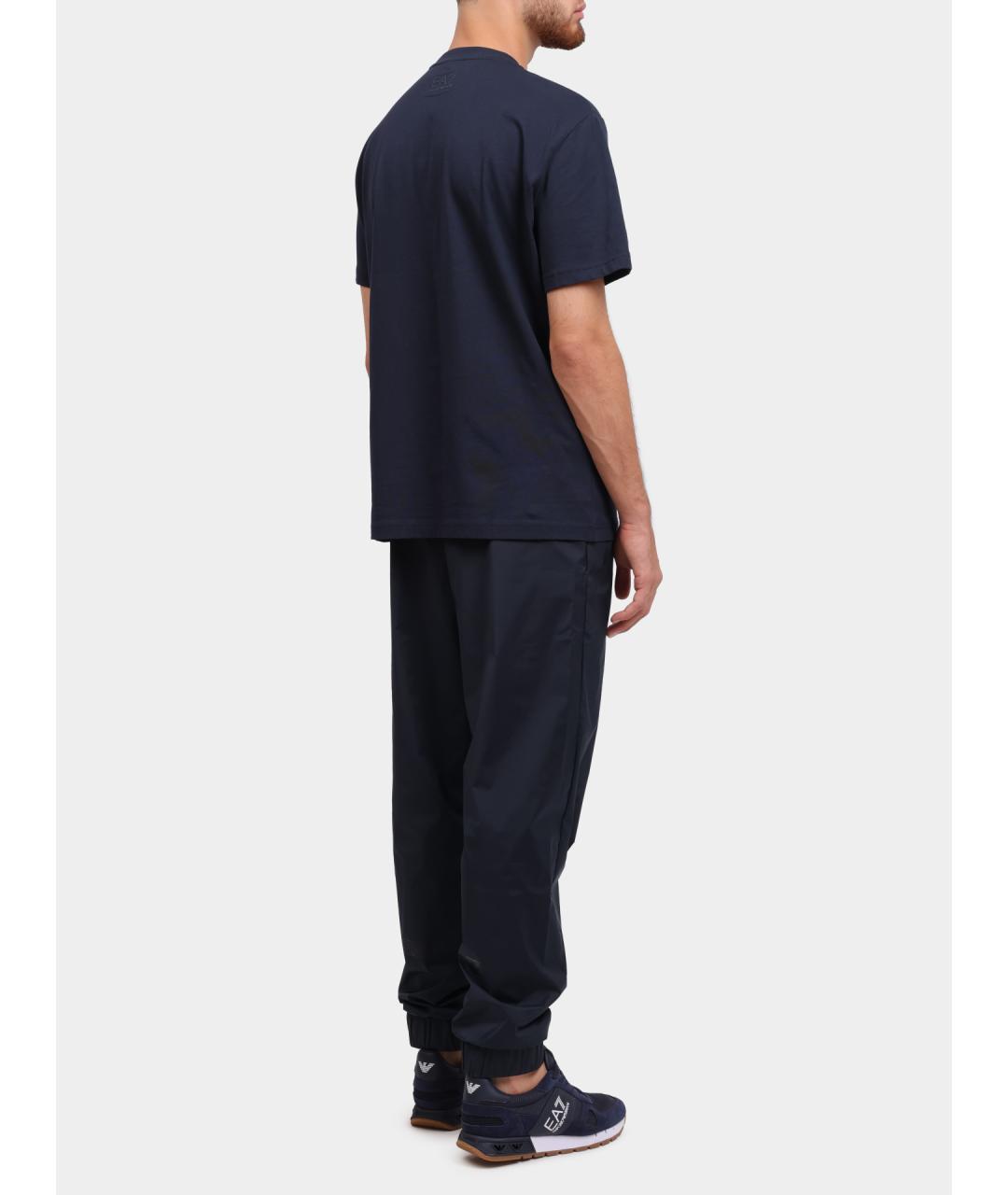 EA7 Синие повседневные брюки, фото 5