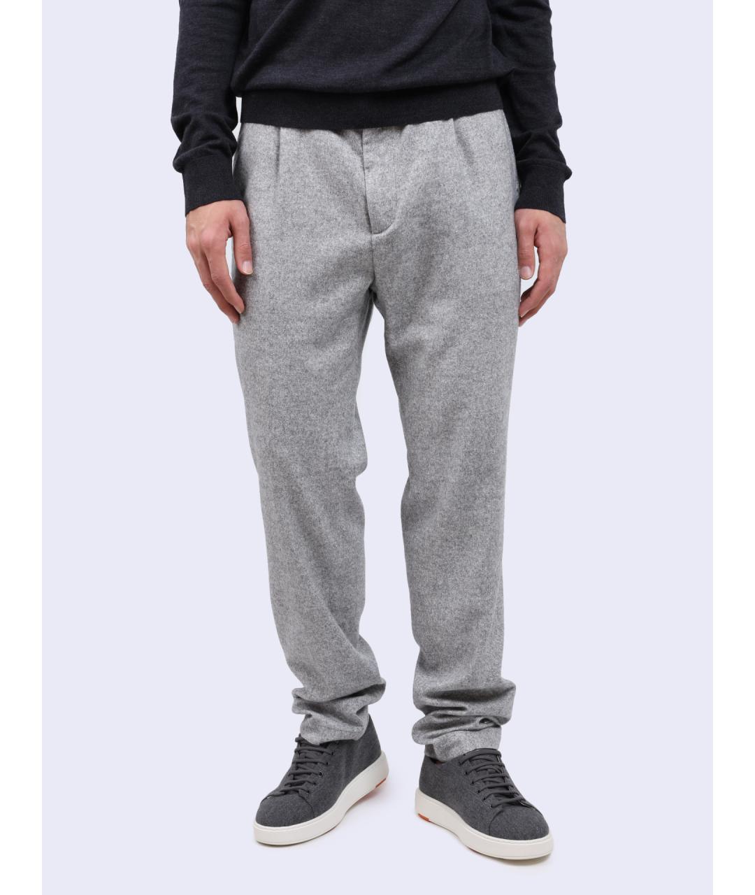 PESERICO Серые повседневные брюки, фото 6