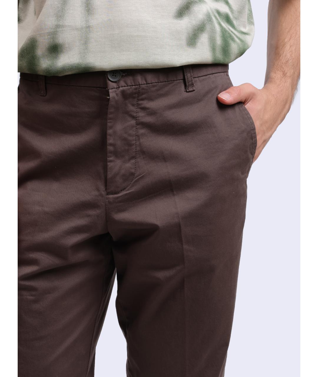 ARMANI EXCHANGE Коричневые повседневные брюки, фото 4