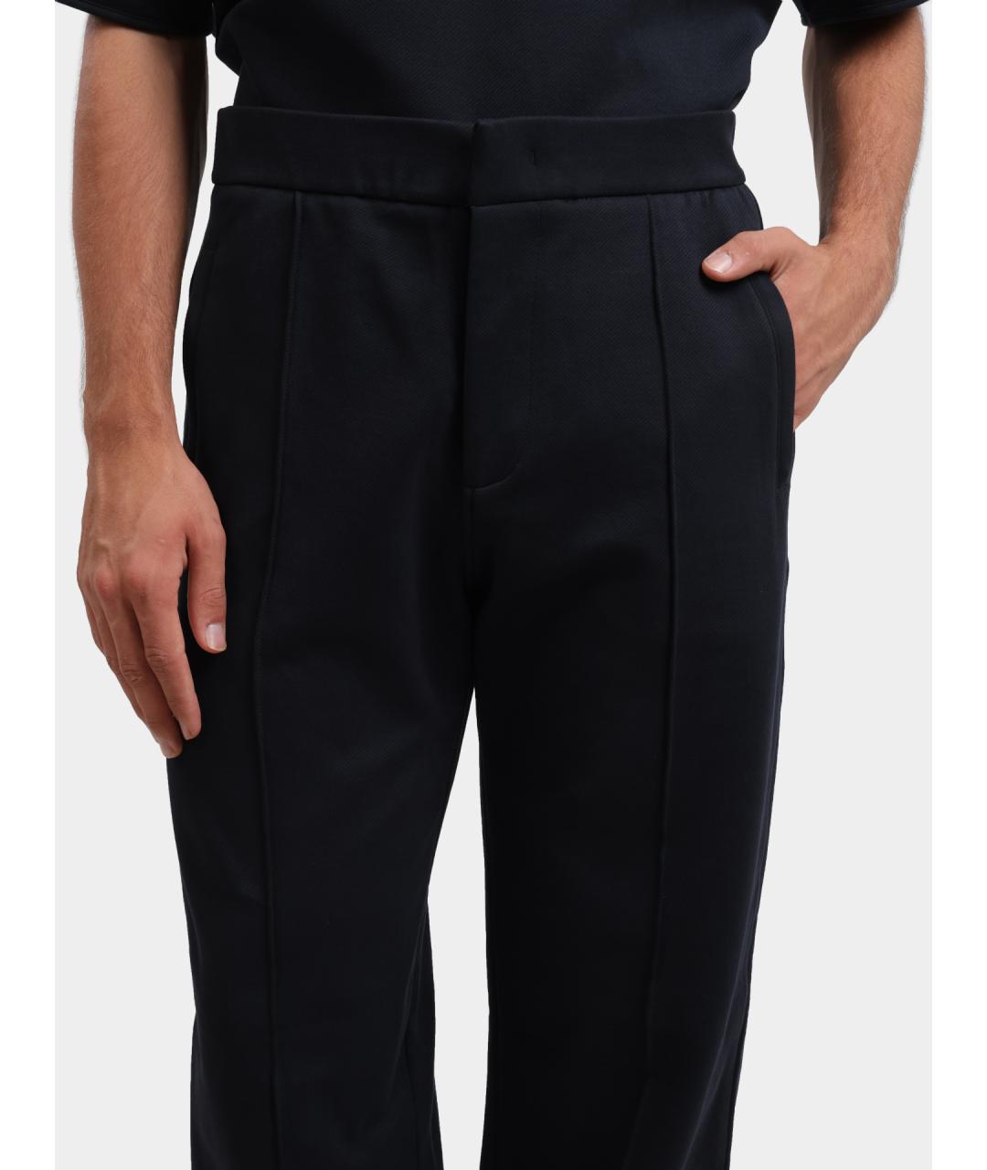 EMPORIO ARMANI Темно-синие повседневные брюки, фото 4