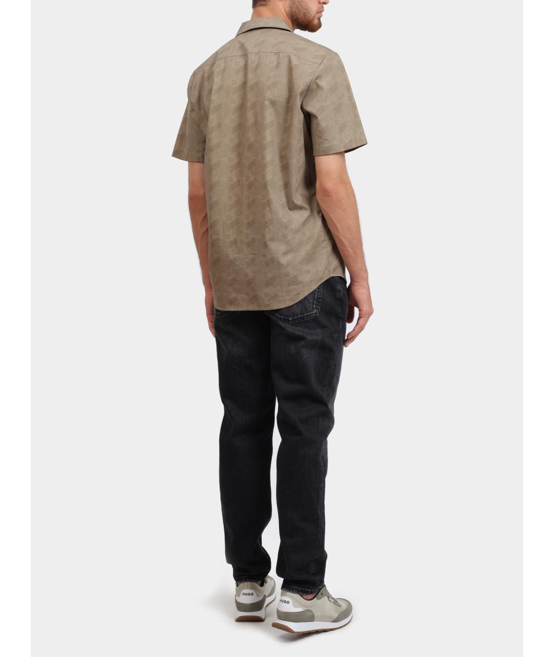 HUGO Антрацитовые хлопковые прямые джинсы, фото 5