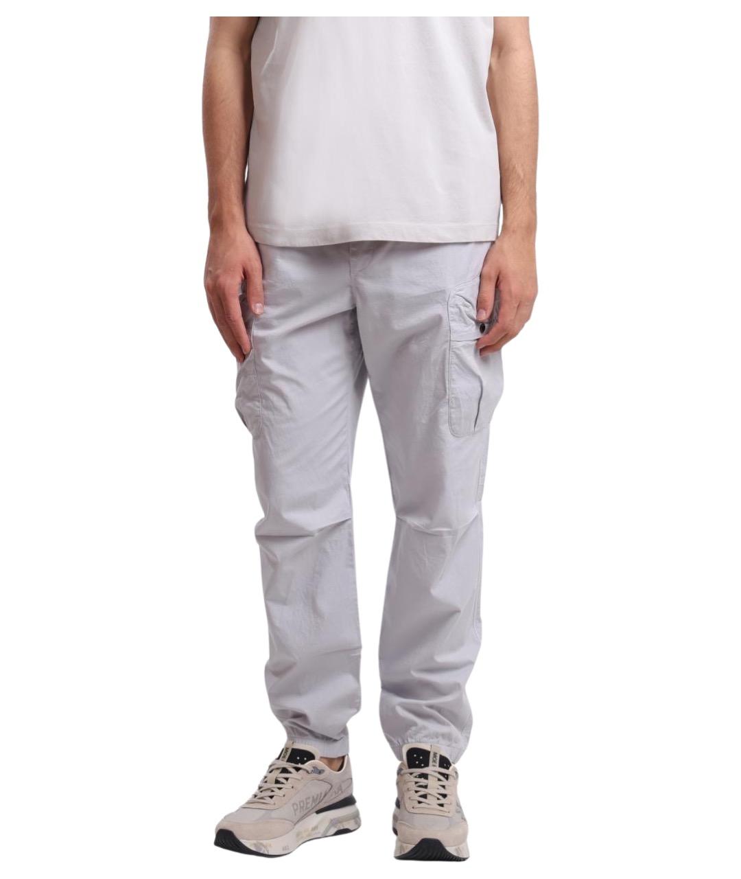 PARAJUMPERS Серые хлопковые повседневные брюки, фото 1
