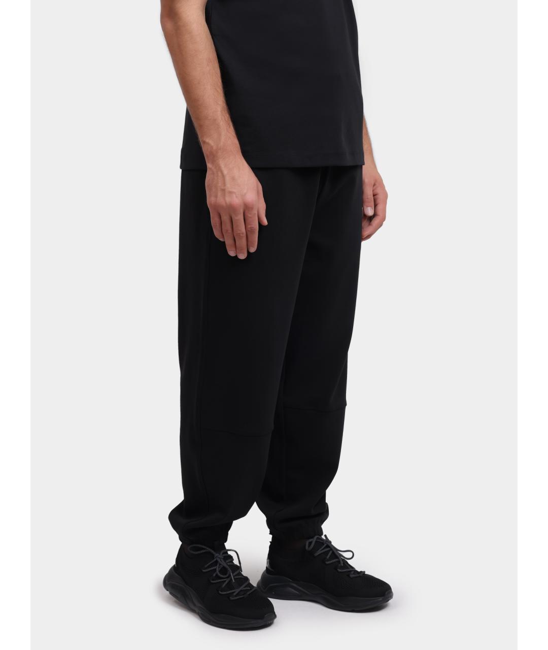 HUGO Черные хлопковые повседневные брюки, фото 4