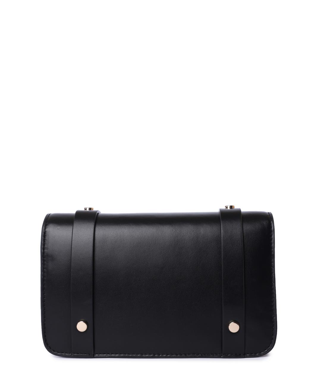 TOMMY HILFIGER Черная кожаная сумка через плечо, фото 4