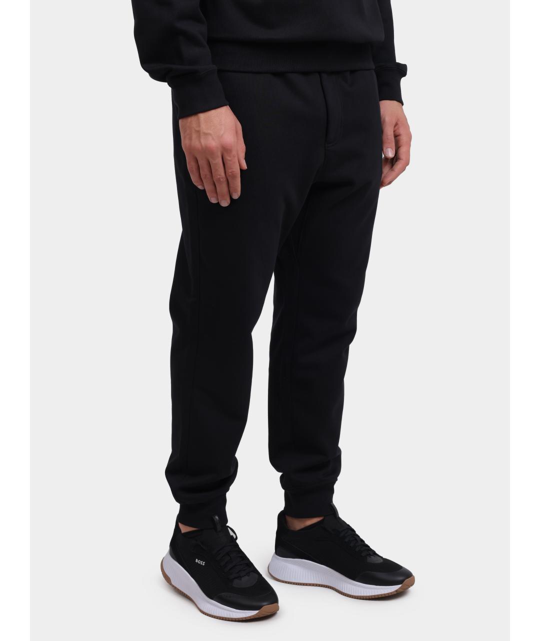 Y-3 Черные хлопковые повседневные брюки, фото 3