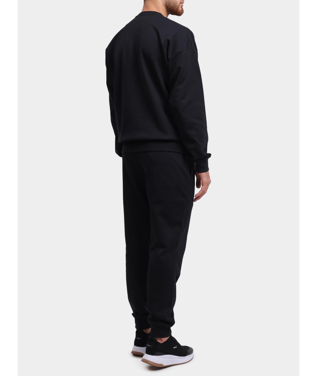 Y-3 Черные хлопковые повседневные брюки, фото 4