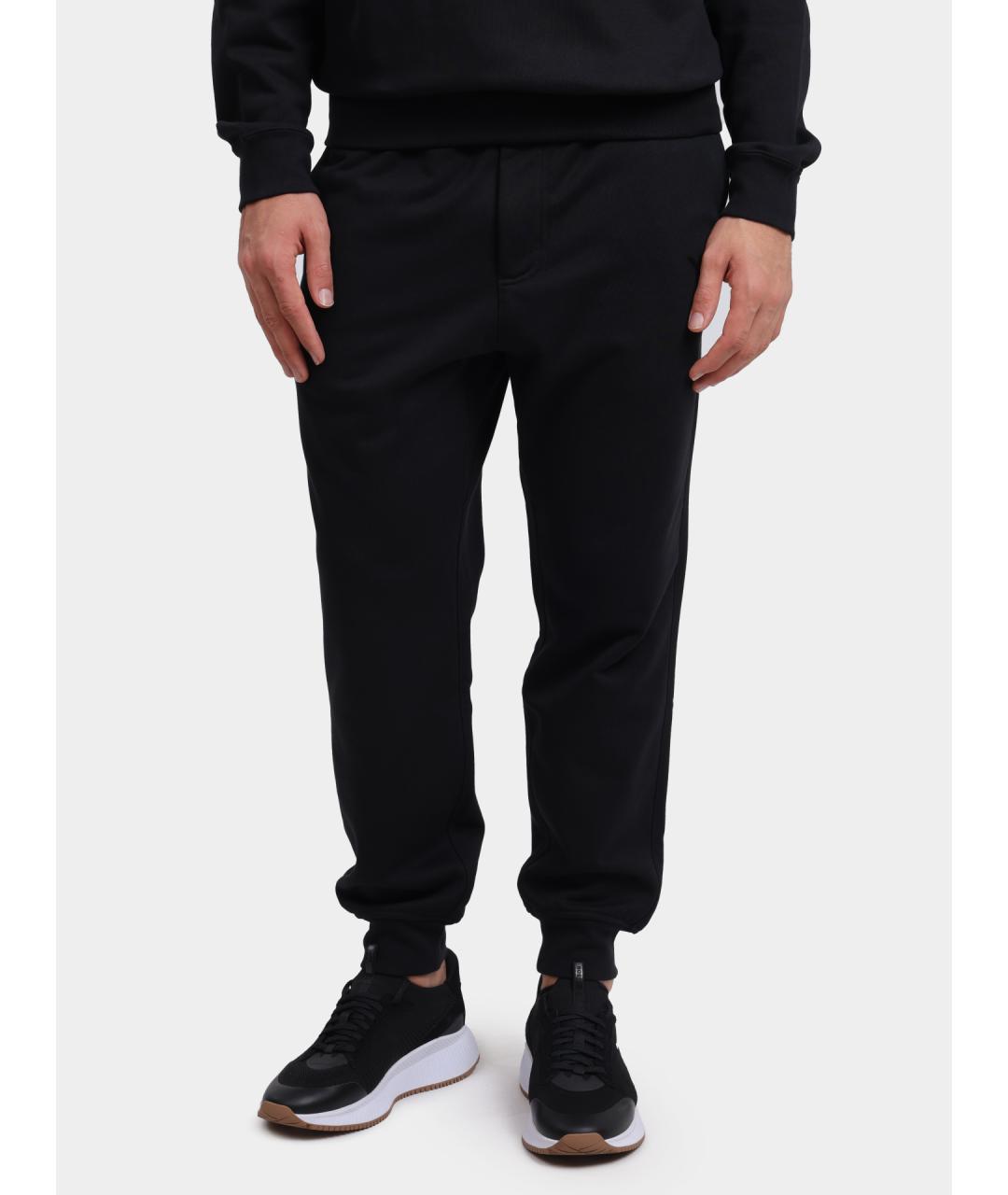 Y-3 Черные хлопковые повседневные брюки, фото 2