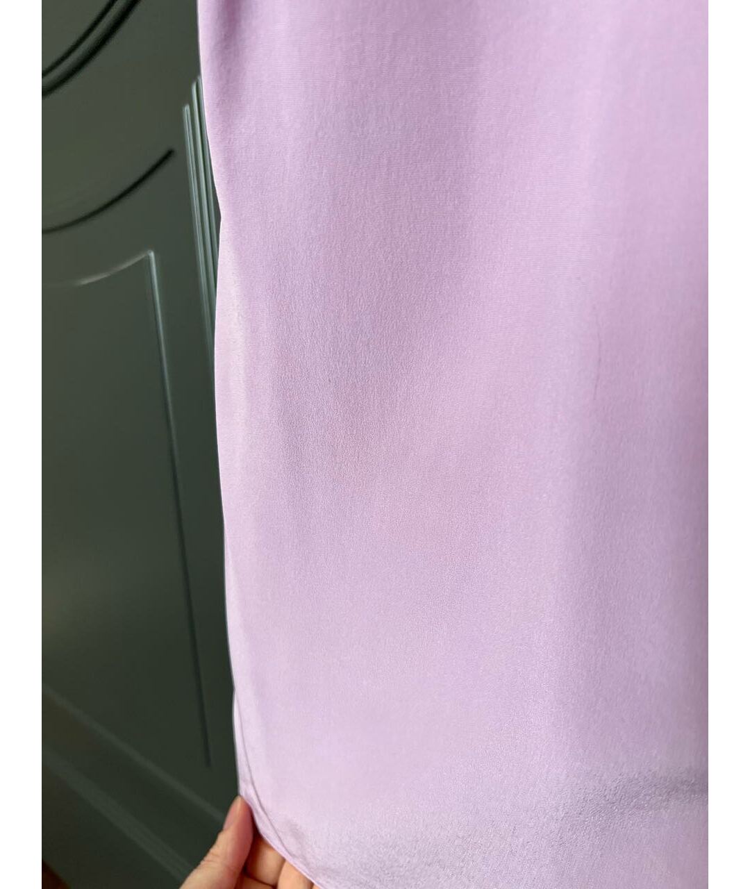 CHANEL PRE-OWNED Розовая шелковая майка, фото 5