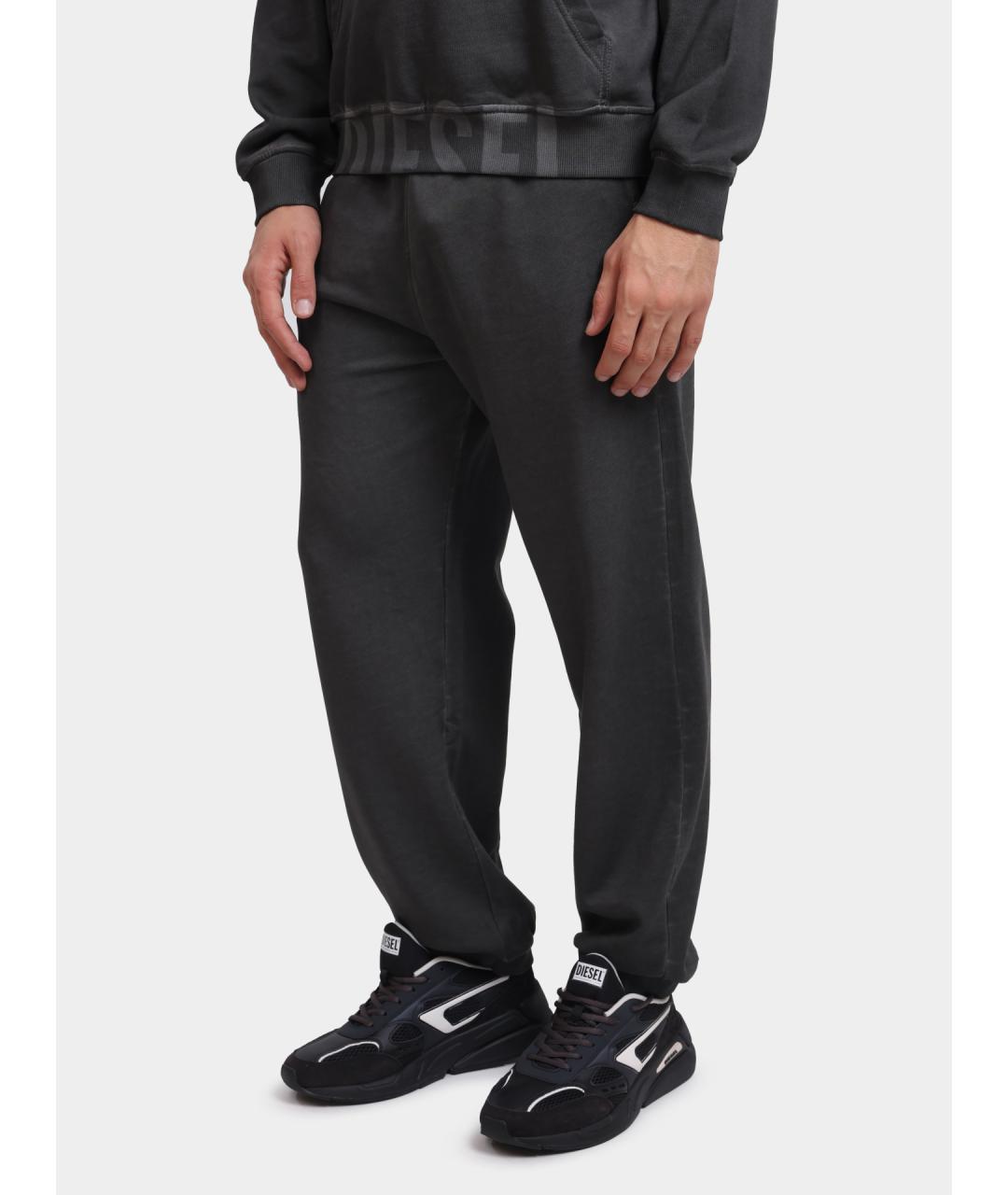 DIESEL Серые хлопковые повседневные брюки, фото 3