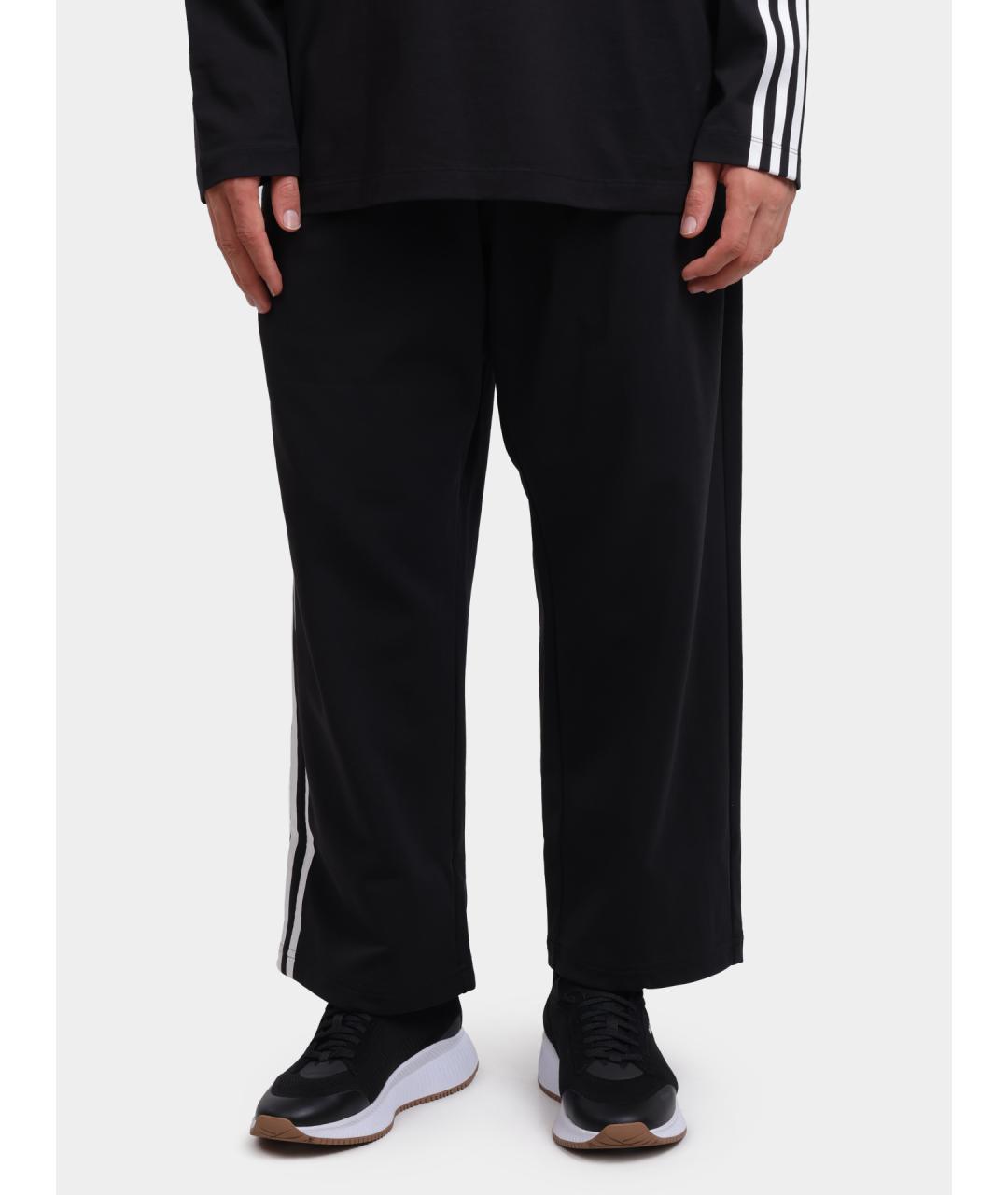Y-3 Черные полиамидовые повседневные брюки, фото 6