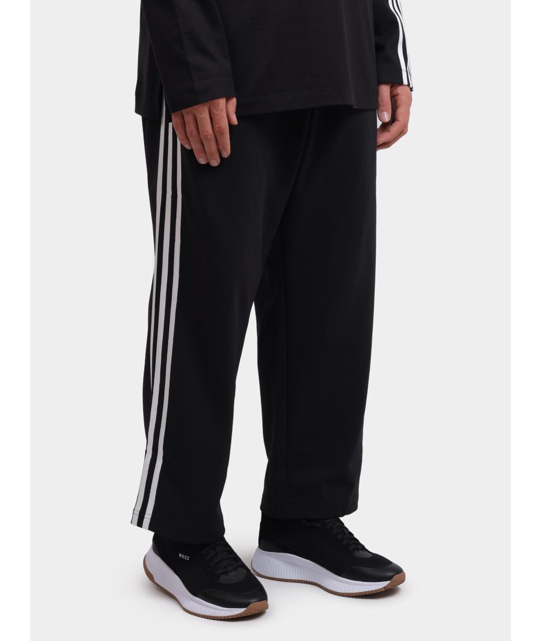 Y-3 Черные полиамидовые повседневные брюки, фото 3