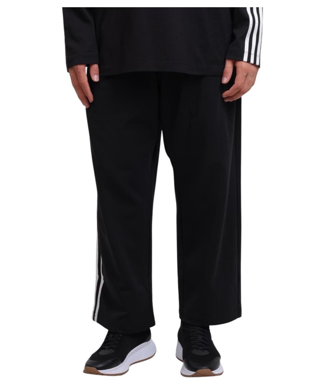 Y-3 Черные полиамидовые повседневные брюки, фото 1