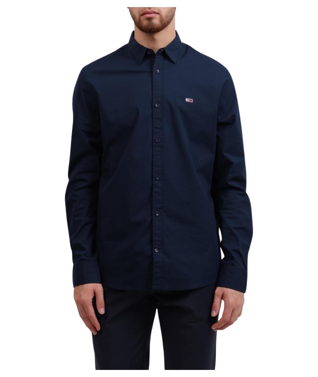 TOMMY HILFIGER Синяя хлопковая кэжуал рубашка, фото 1