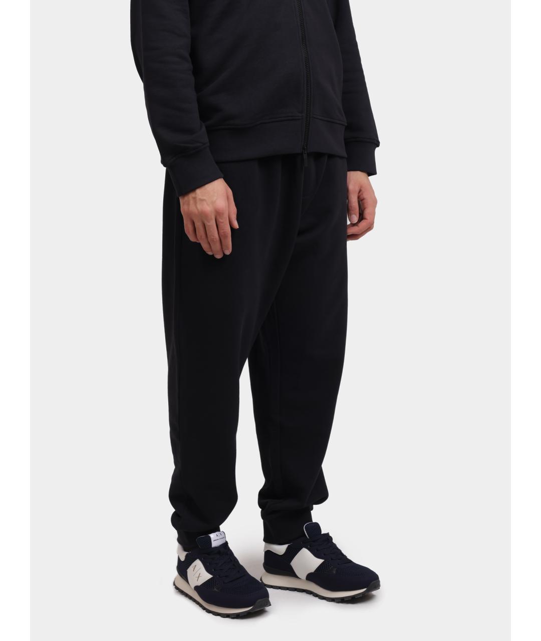 ARMANI EXCHANGE Темно-синие хлопковые повседневные брюки, фото 3