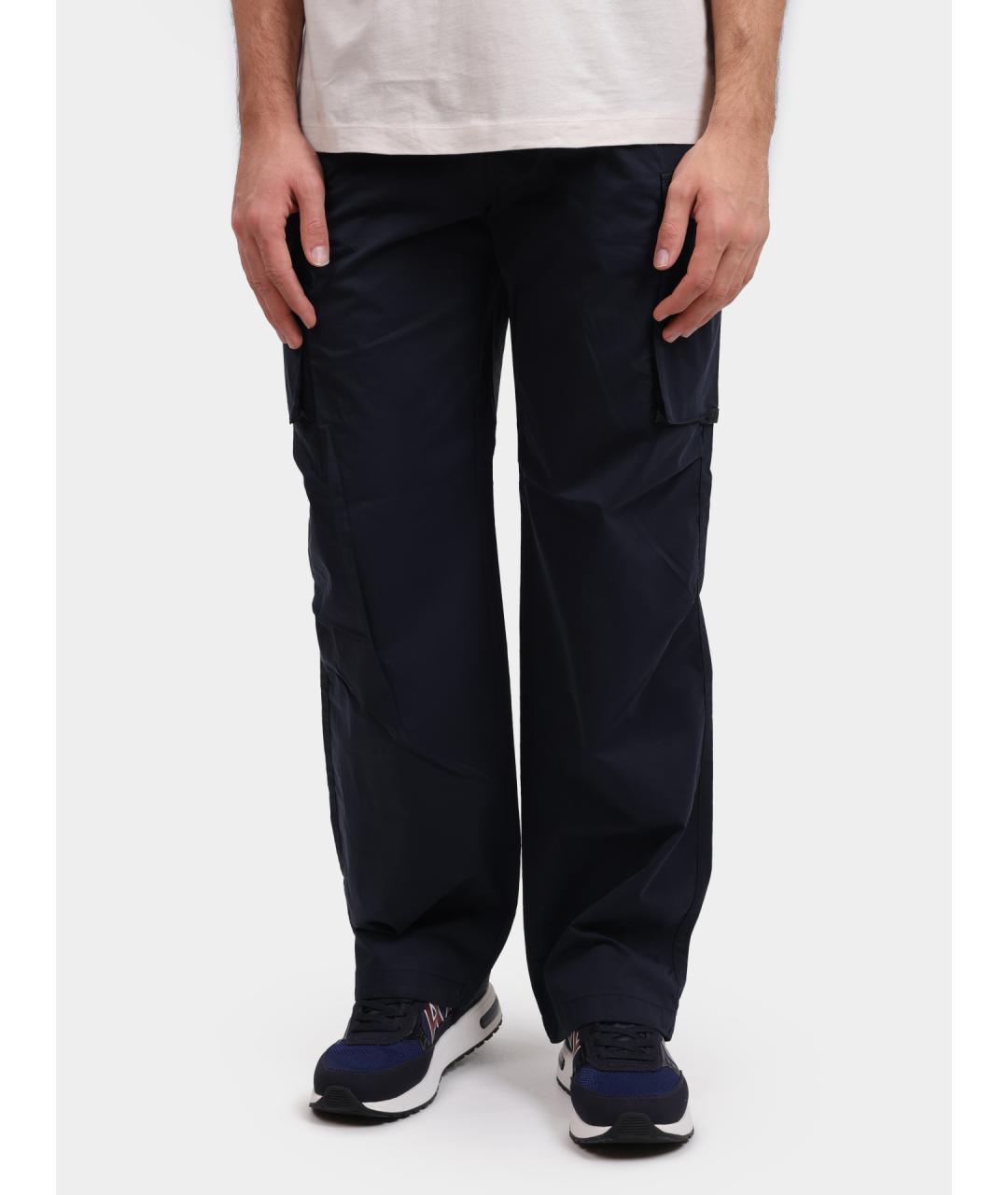 ARMANI EXCHANGE Синие хлопковые повседневные брюки, фото 6