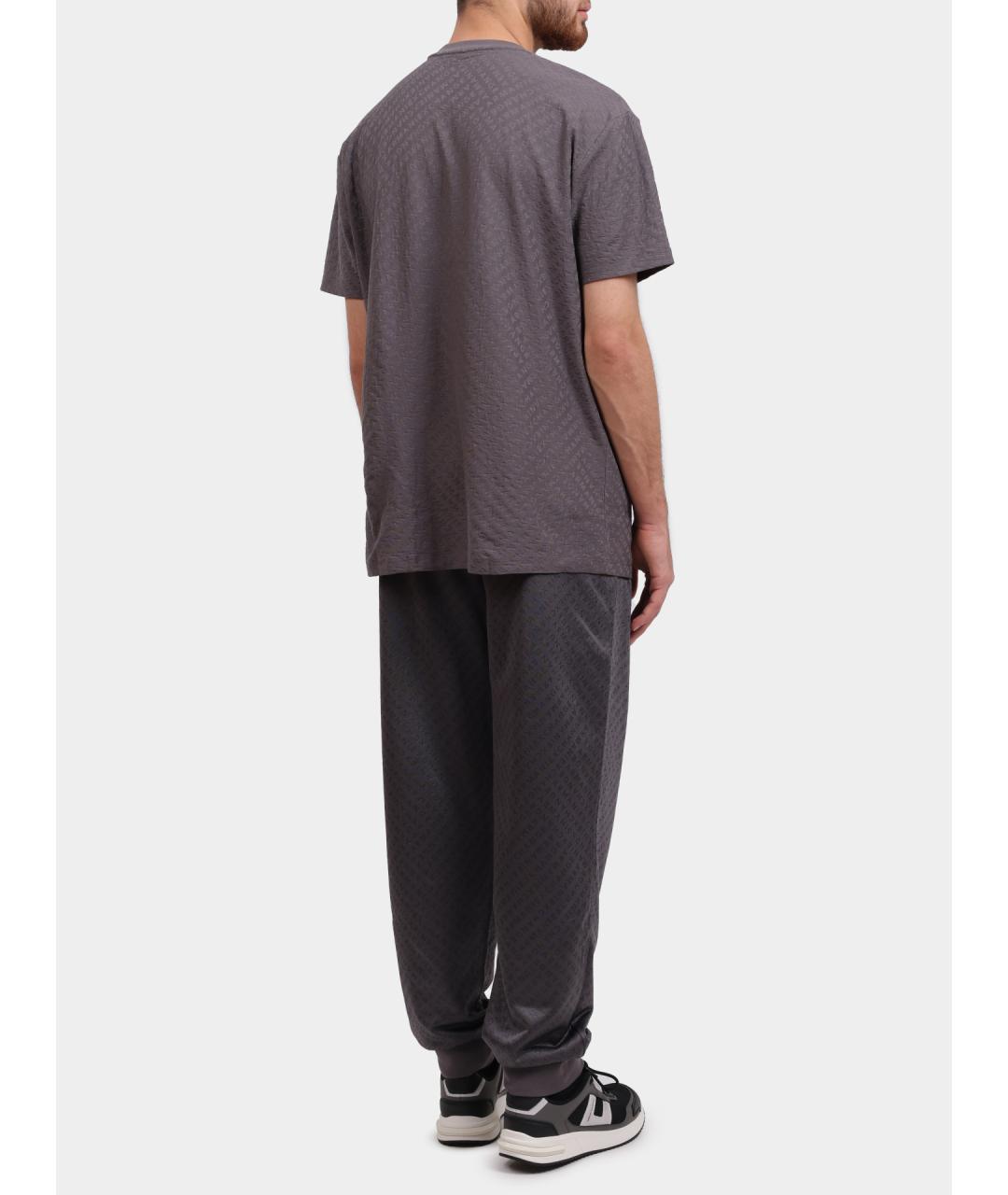 ARMANI EXCHANGE Серые повседневные брюки, фото 5